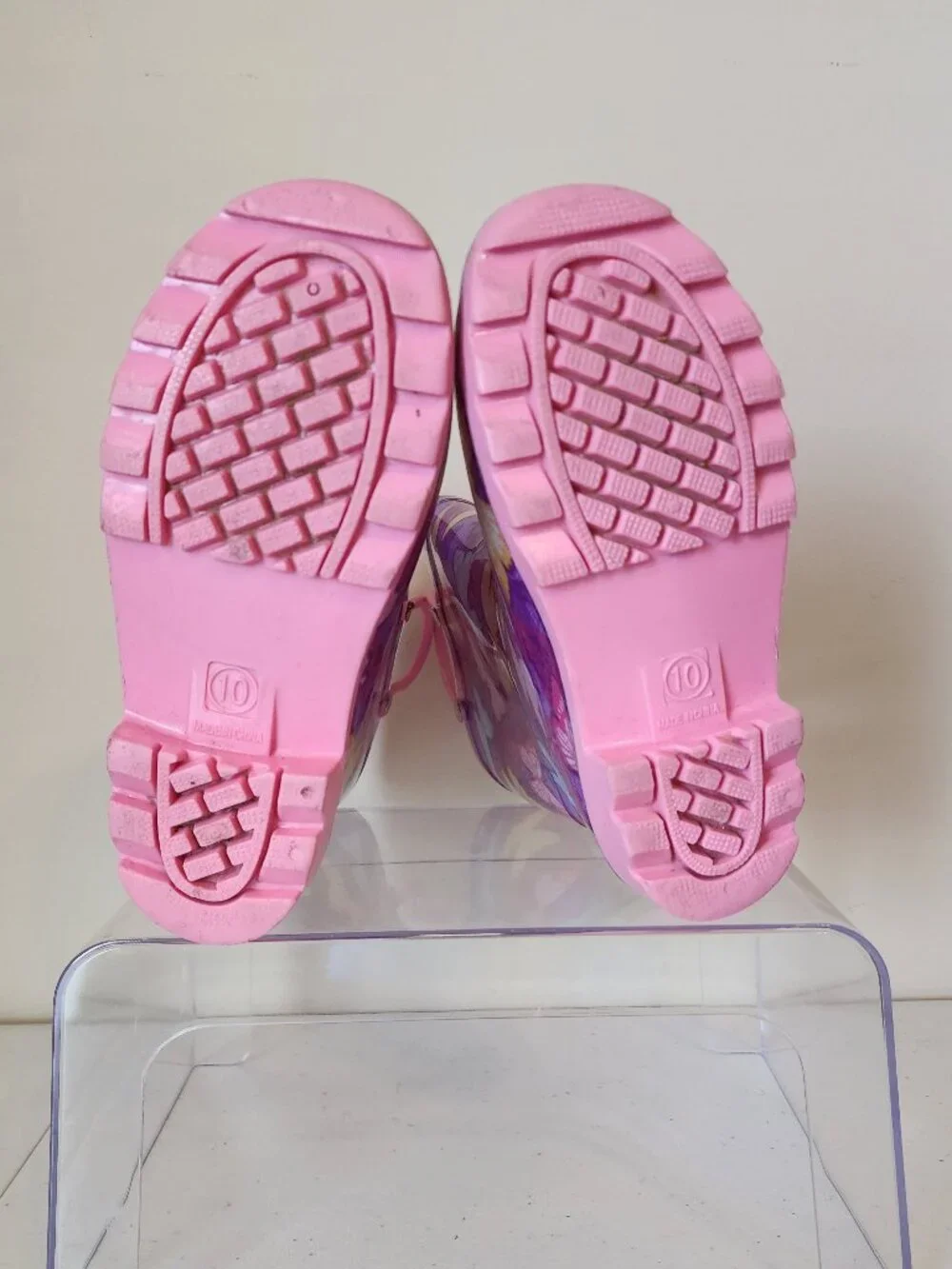 Kids Butterfly Rain Boots | Purple Pink | Size 10